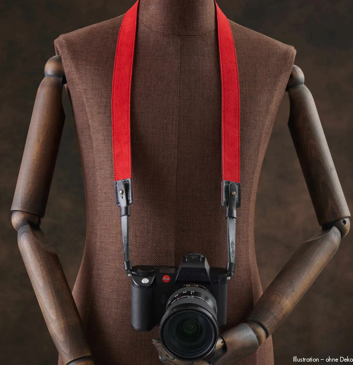 Rock n Roll Camera Straps And Bags Kameragurte | Alcantara Kamera Schultergurt von | Rot 125cm | für Z.b. Leica Sl3 s