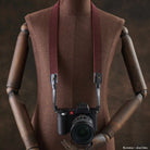 Rock n Roll Camera Straps And Bags Kameragurte | Alcantara Kameragurt in Weinrot von für Leica Sl Modelle | 100cm