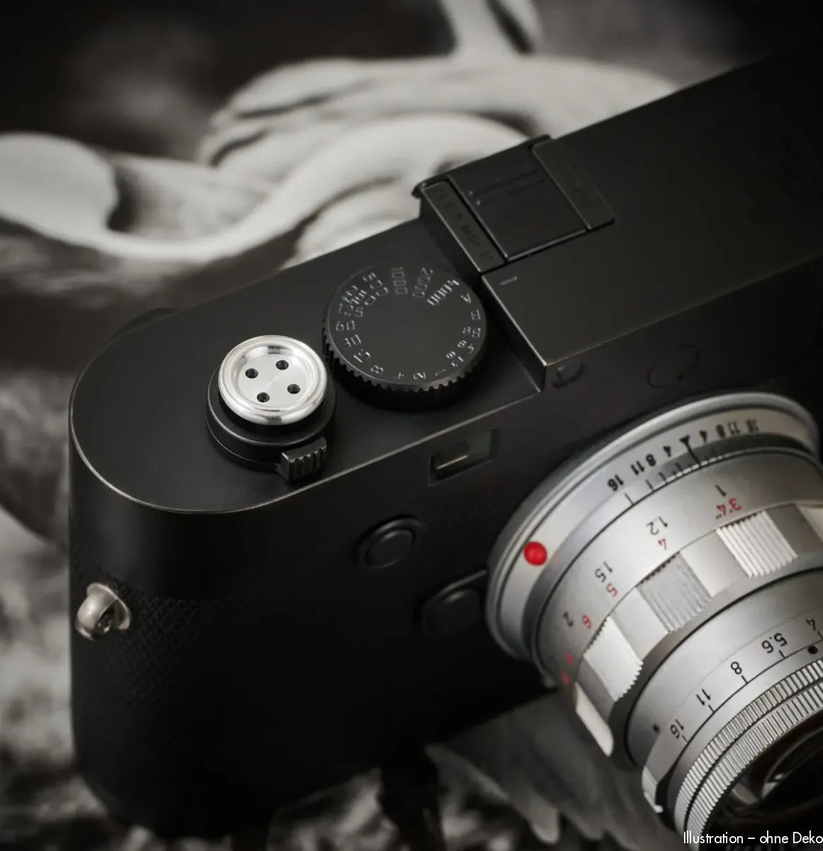 Rock n Roll Camera Straps And Bags Auslöseknöpfe | Auslöseknopf Aluminium Silber | Soft Release Button von Kamera Zubehör für Z.b. Leica &