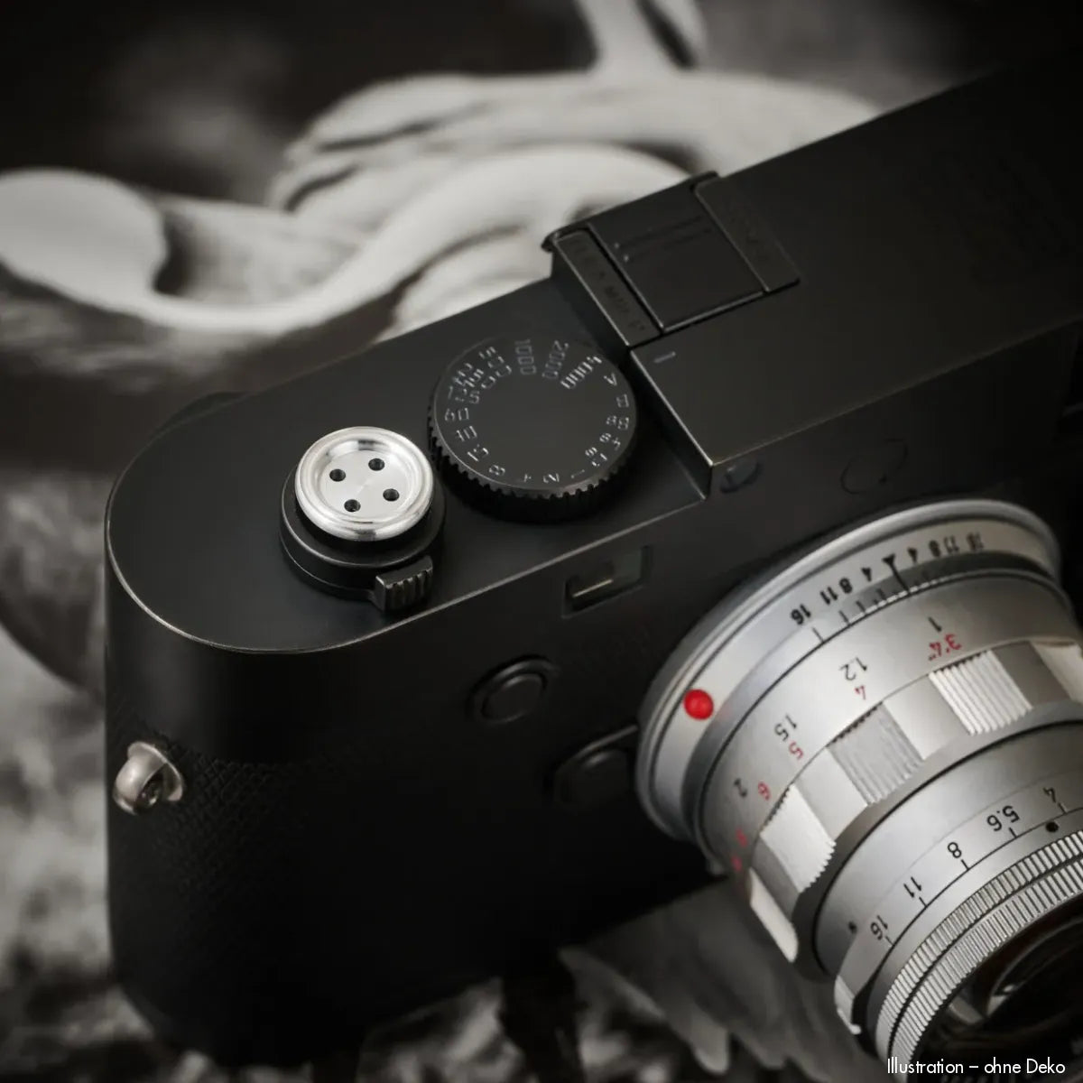 Rock n Roll Camera Straps And Bags Auslöseknöpfe | Auslöseknopf Aluminium Silber | Soft Release Button von Kamera Zubehör für Z.b. Leica &