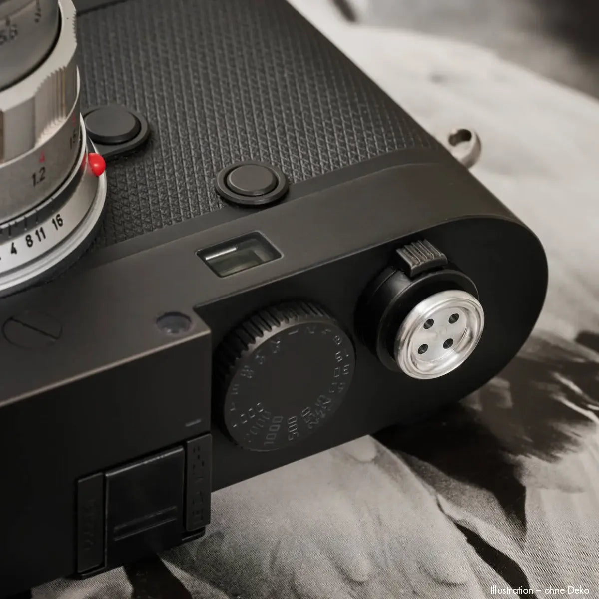 Rock n Roll Camera Straps And Bags Auslöseknöpfe | Auslöseknopf Aluminium Silber | Soft Release Button von Kamera Zubehör für Z.b. Leica &