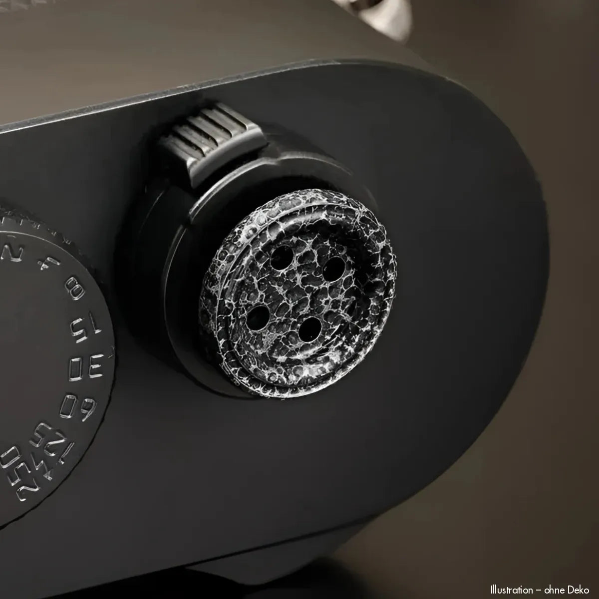 Rock n Roll Camera Straps And Bags Auslöseknöpfe | Auslöseknopf aus Messing in Gehämmert Schwarz | Soft Release Button