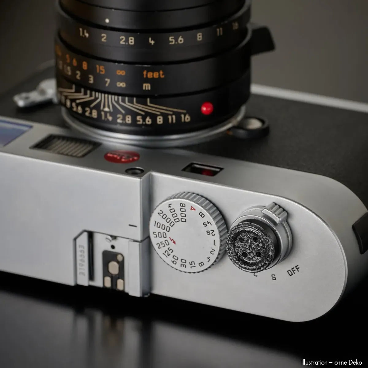 Rock n Roll Camera Straps And Bags Auslöseknöpfe | Auslöseknopf aus Messing in Gehämmert Schwarz | Soft Release Button