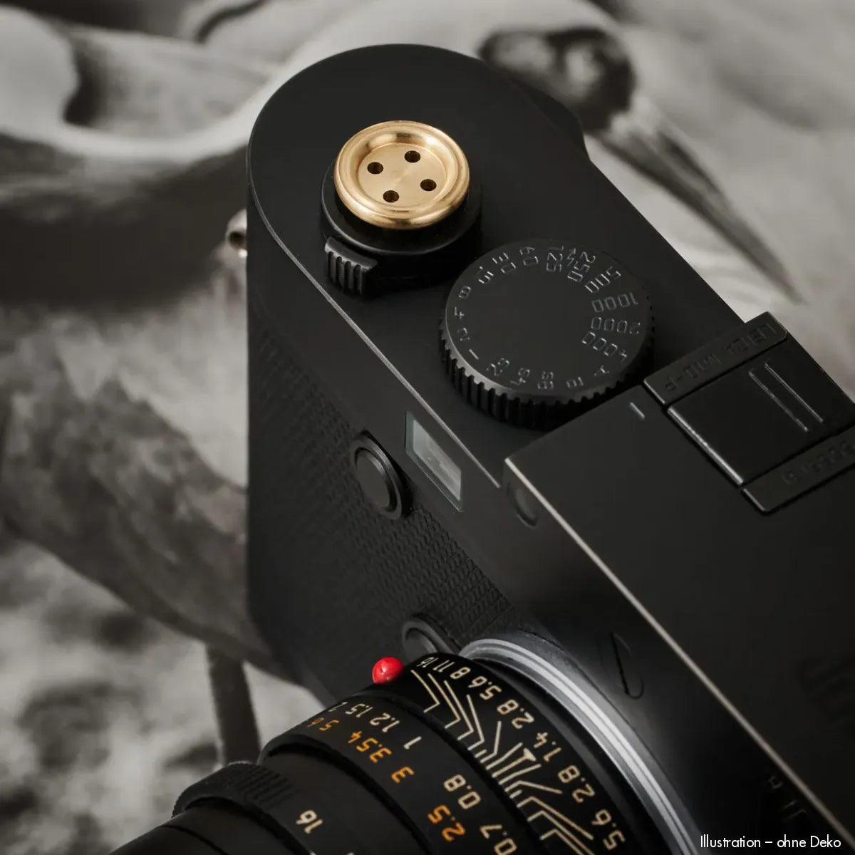 Rock n Roll Camera Straps And Bags Auslöseknöpfe | Auslöseknopf aus Messing | Knopf Design in Gold