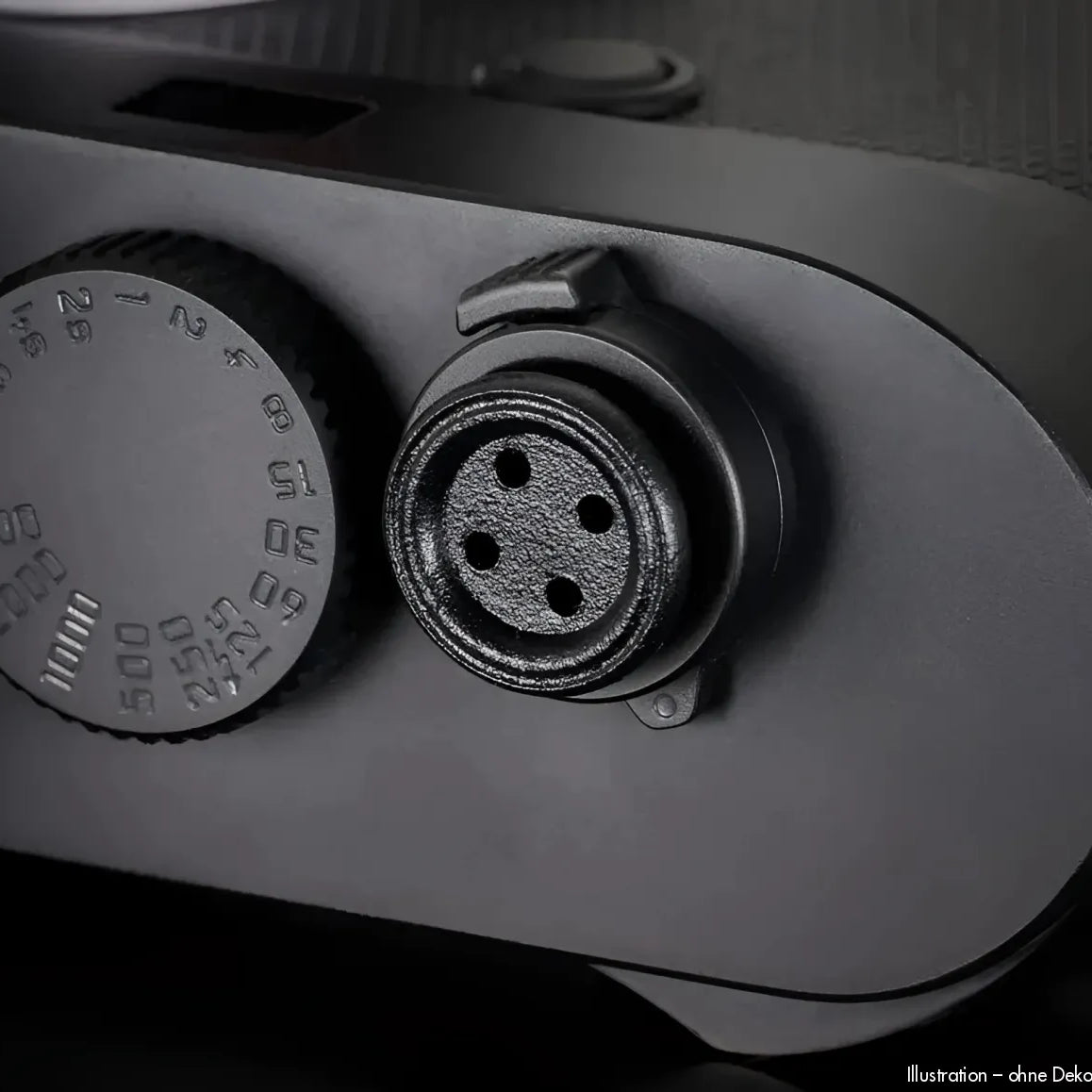 Rock n Roll Camera Straps And Bags Auslöseknöpfe | Auslöseknopf in Schwarz | Knopf Design aus Messing | Z.b. für Leica m & Fuji x