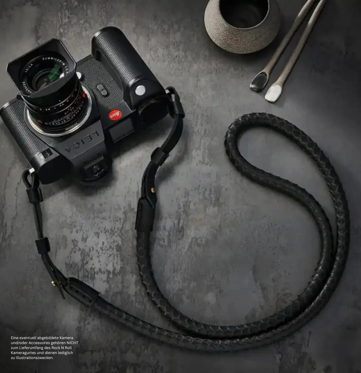 Rock n Roll Camera Straps And Bags Kameragurte | Design Kameragurt für Leica Sl2 Sl s aus Nappaleder | Rock n Roll Straps | 100cm