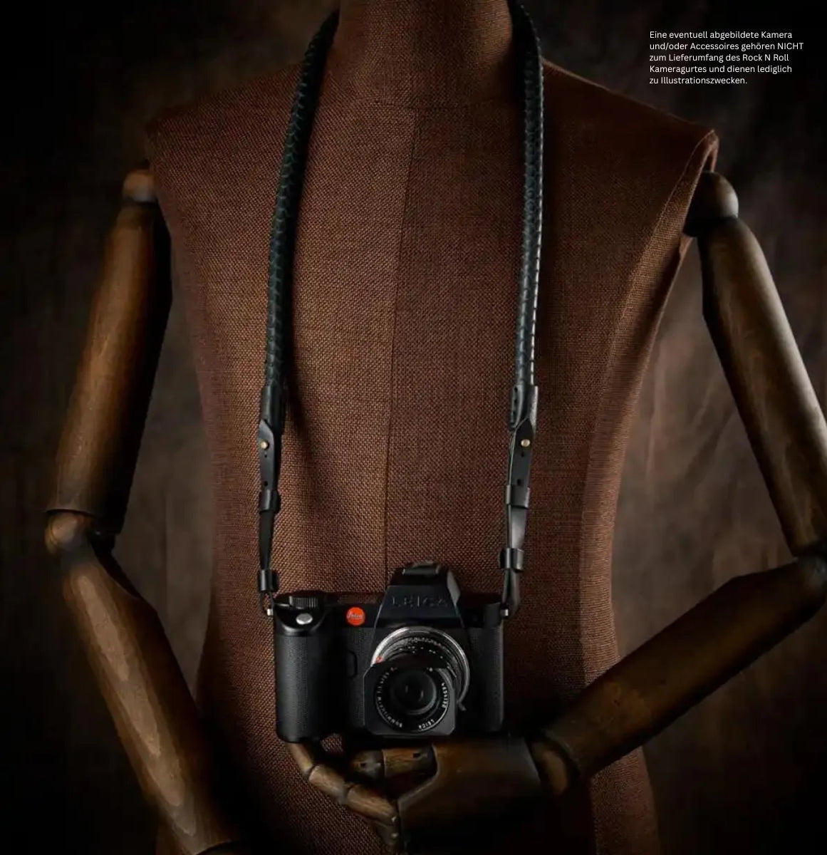 Rock n Roll Camera Straps And Bags Kameragurte | Design Kameragurt für Leica Sl2 Sl s aus Nappaleder | Rock n Roll Straps | 100cm