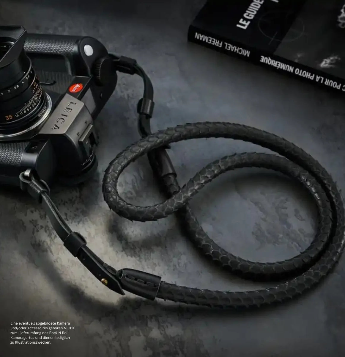 Rock n Roll Camera Straps And Bags Kameragurte | Design Kameragurt für Leica Sl2 Sl s aus Nappaleder | Rock n Roll Straps | 100cm