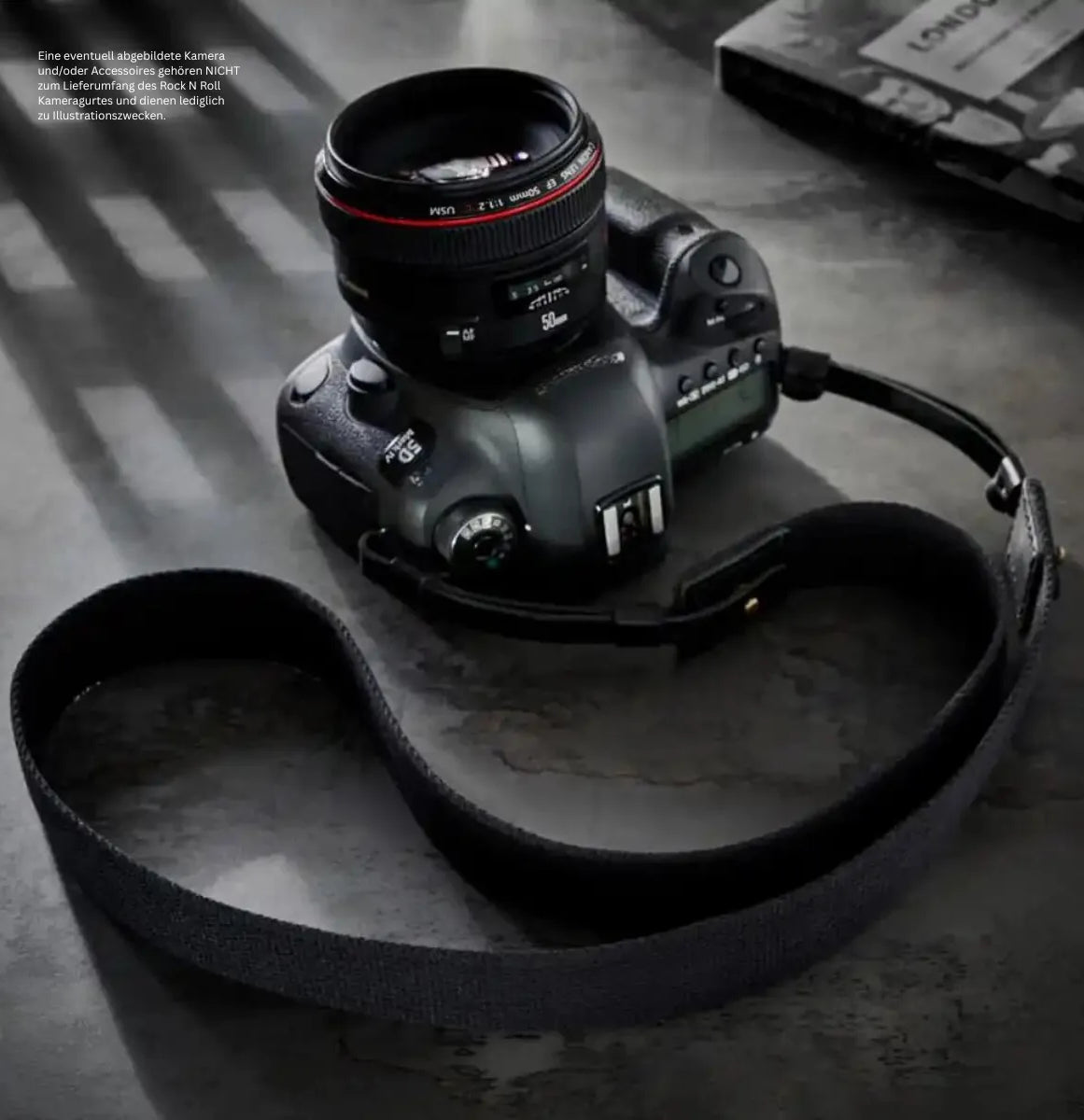 Rock n Roll Camera Straps And Bags Kameragurte | Fotogurt aus Baumwolle und Leder in Schwarz von Rock n Roll Camera Straps | l