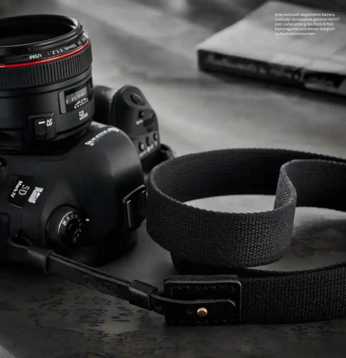 Rock n Roll Camera Straps And Bags Kameragurte | Fotogurt aus Baumwolle und Leder in Schwarz von Rock n Roll Camera Straps | l