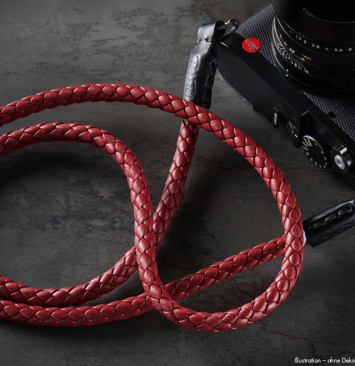 Rock n Roll Camera Straps And Bags Kamerazubehör Speziell für Leica | Geflochtener Leder Kamera Schultergurt von | Burgundy Rot 100cm
