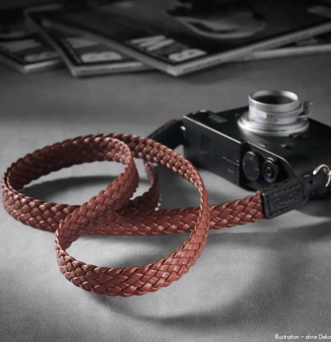 Rock n Roll Camera Straps And Bags Kamerazubehör Speziell für Leica | Geflochtener Leder Kameragurt von Braun/schokobraun 100cm | Z.b. m