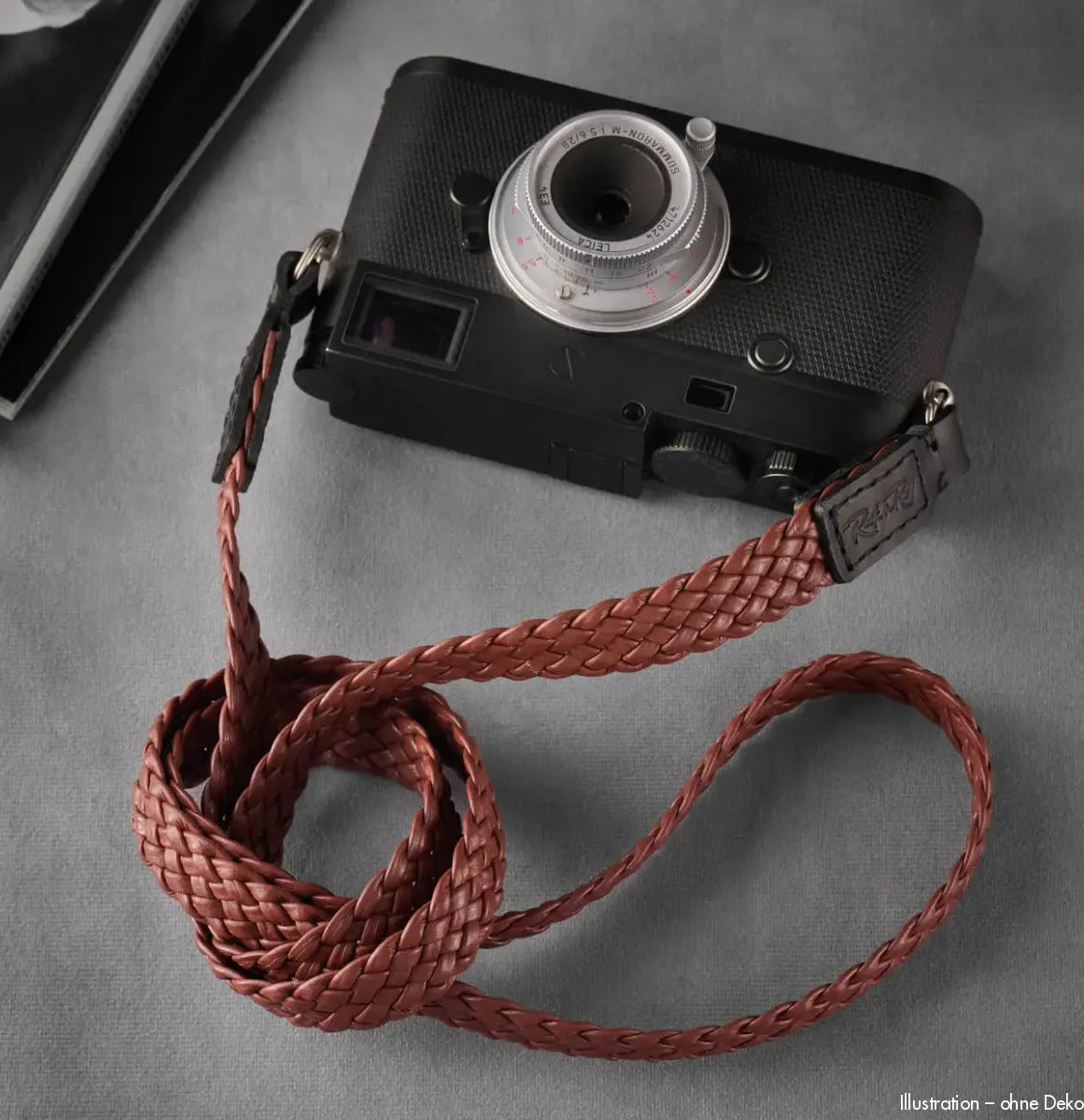 Rock n Roll Camera Straps And Bags Kamerazubehör Speziell für Leica | Geflochtener Leder Kameragurt von Braun/schokobraun 100cm | Z.b. m