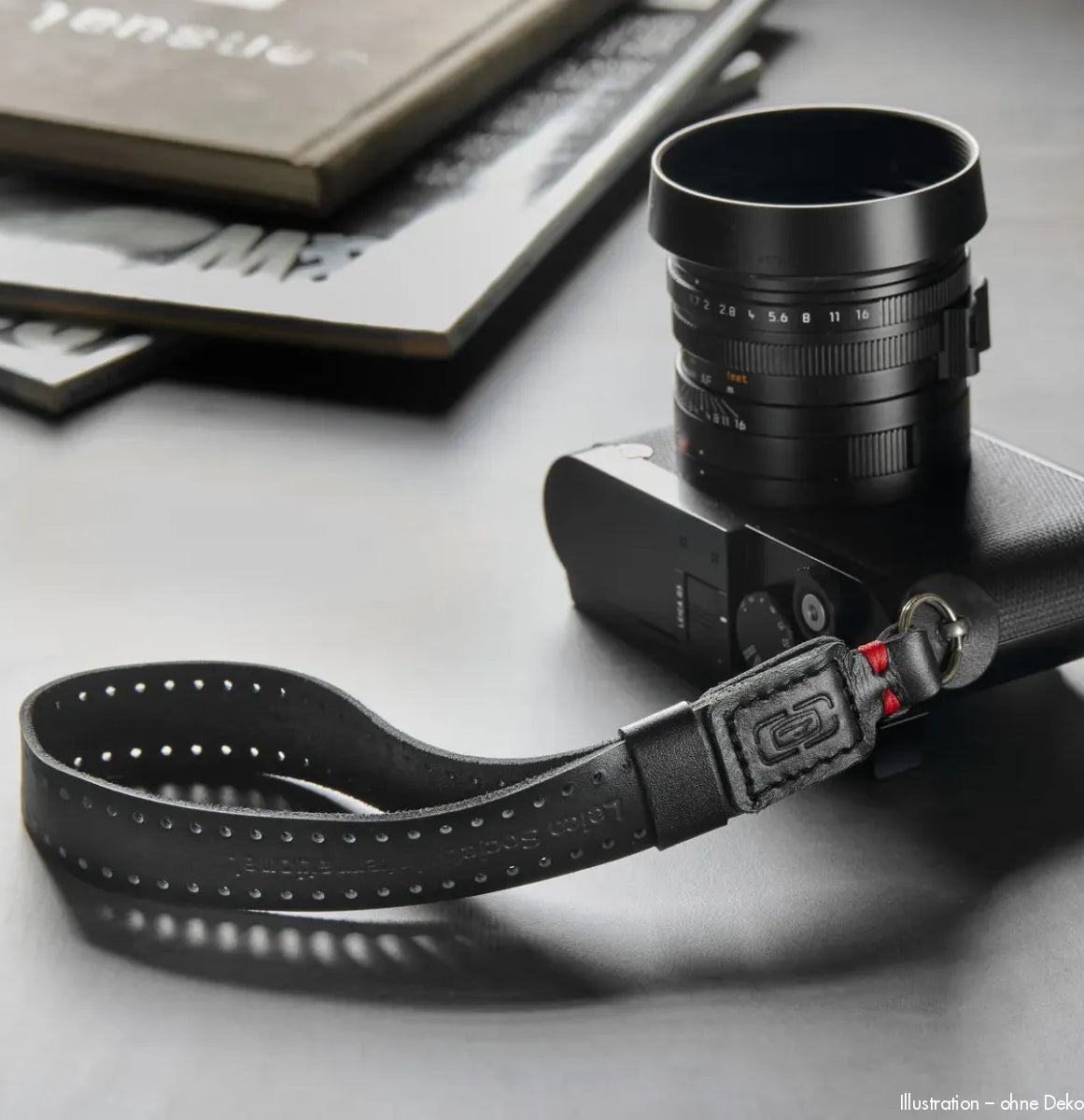 Rock n Roll Camera Straps And Bags Kamera Handschlaufe | aus Leder | Schwarz | Lsi Filmstrap Serie | Z.b. für Leica Q3 M11