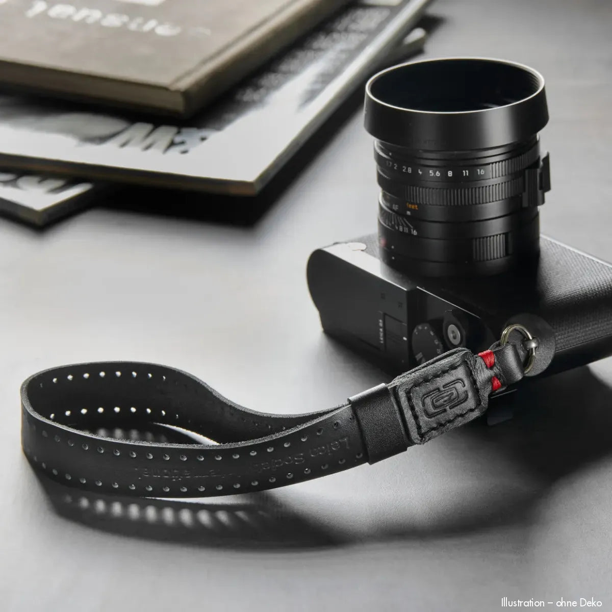Rock n Roll Camera Straps And Bags Kamera Handschlaufe | aus Leder | Schwarz | Lsi Filmstrap Serie | Z.b. für Leica Q3 M11