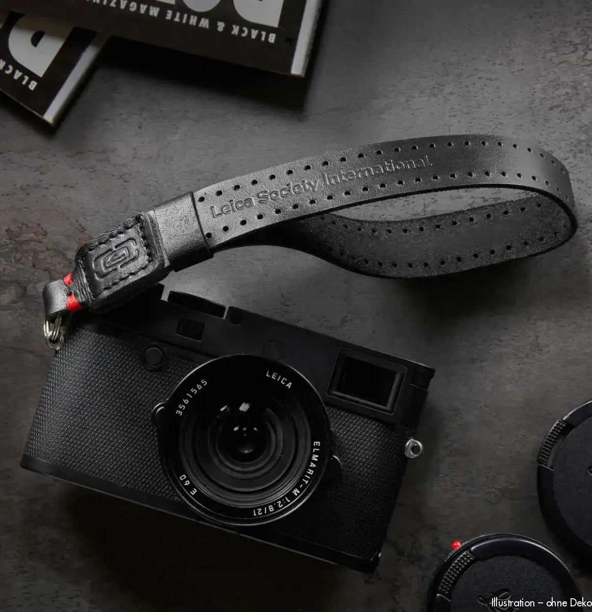 Rock n Roll Camera Straps And Bags Kamera Handschlaufe | aus Leder | Schwarz | Lsi Filmstrap Serie | Z.b. für Leica Q3 M11