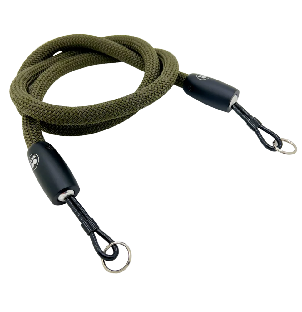 Tuenne Technical Outdoor Design Kameragurte | Khaki / Grün - New - Seil | Kamera Schultergurt Aus Seil In Olive Grün | Handgefertigt |