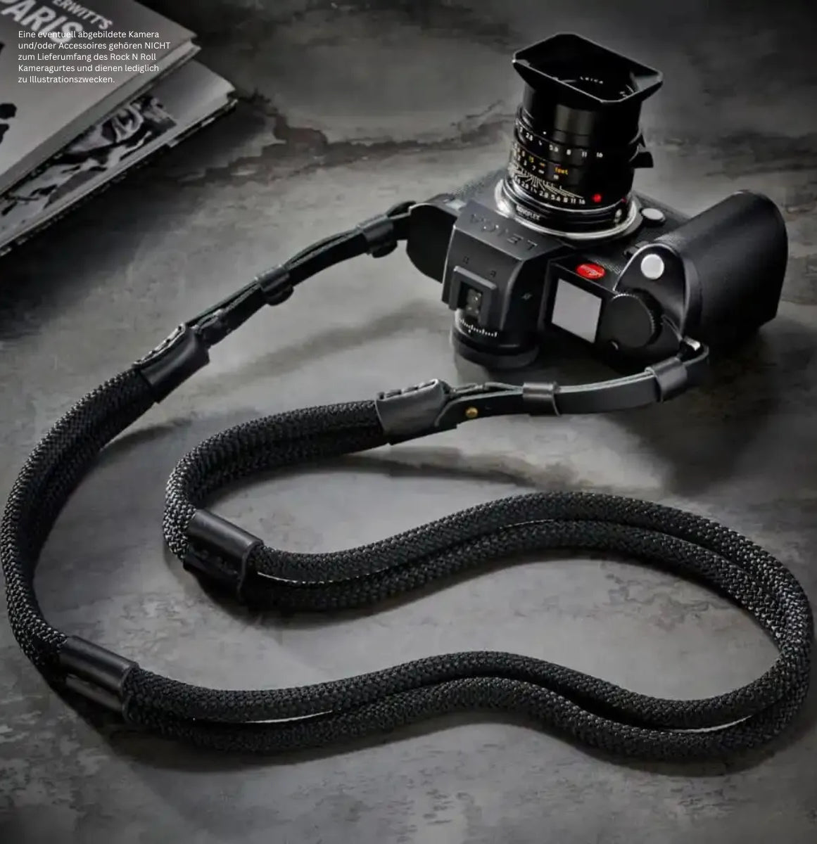 Rock n Roll Camera Straps And Bags Kameragurte | Kamera Schultergurt aus Seil und Leder für Leica s Sl Sl2 von Rock n Roll Straps