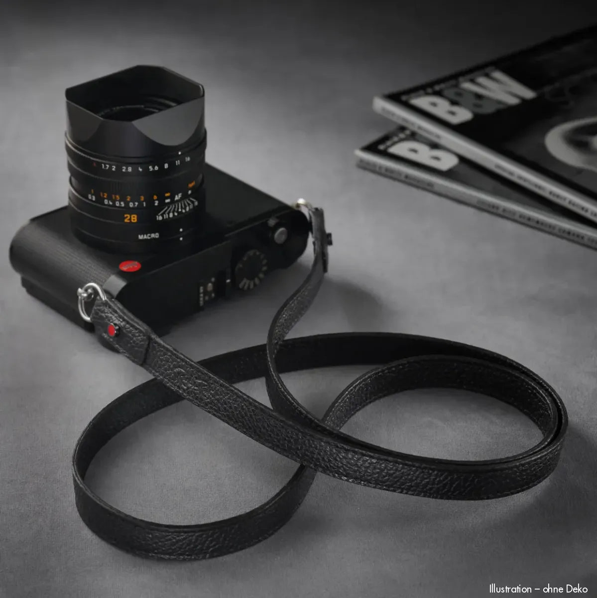 Rock n Roll Camera Straps And Bags Kamerazubehör Speziell für Leica | Kamera Schultergurt in Leder | Schwarz | Z.b.für M9 | 125cm