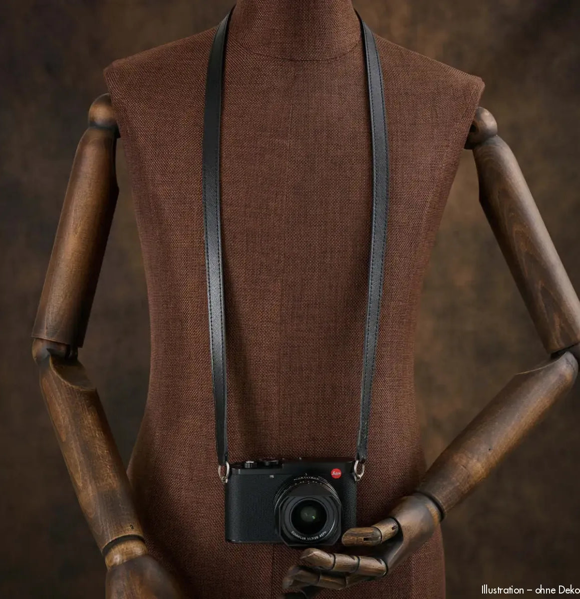 Rock n Roll Camera Straps And Bags Kamerazubehör Speziell für Leica | Kamera Schultergurt in Saffiano Schwarz von Z.b.für | 100cm