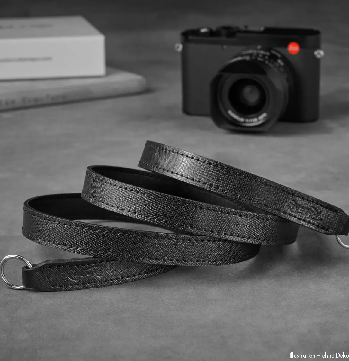 Rock n Roll Camera Straps And Bags Kamerazubehör Speziell für Leica | Kamera Schultergurt in Saffiano Schwarz von Z.b.für | 100cm