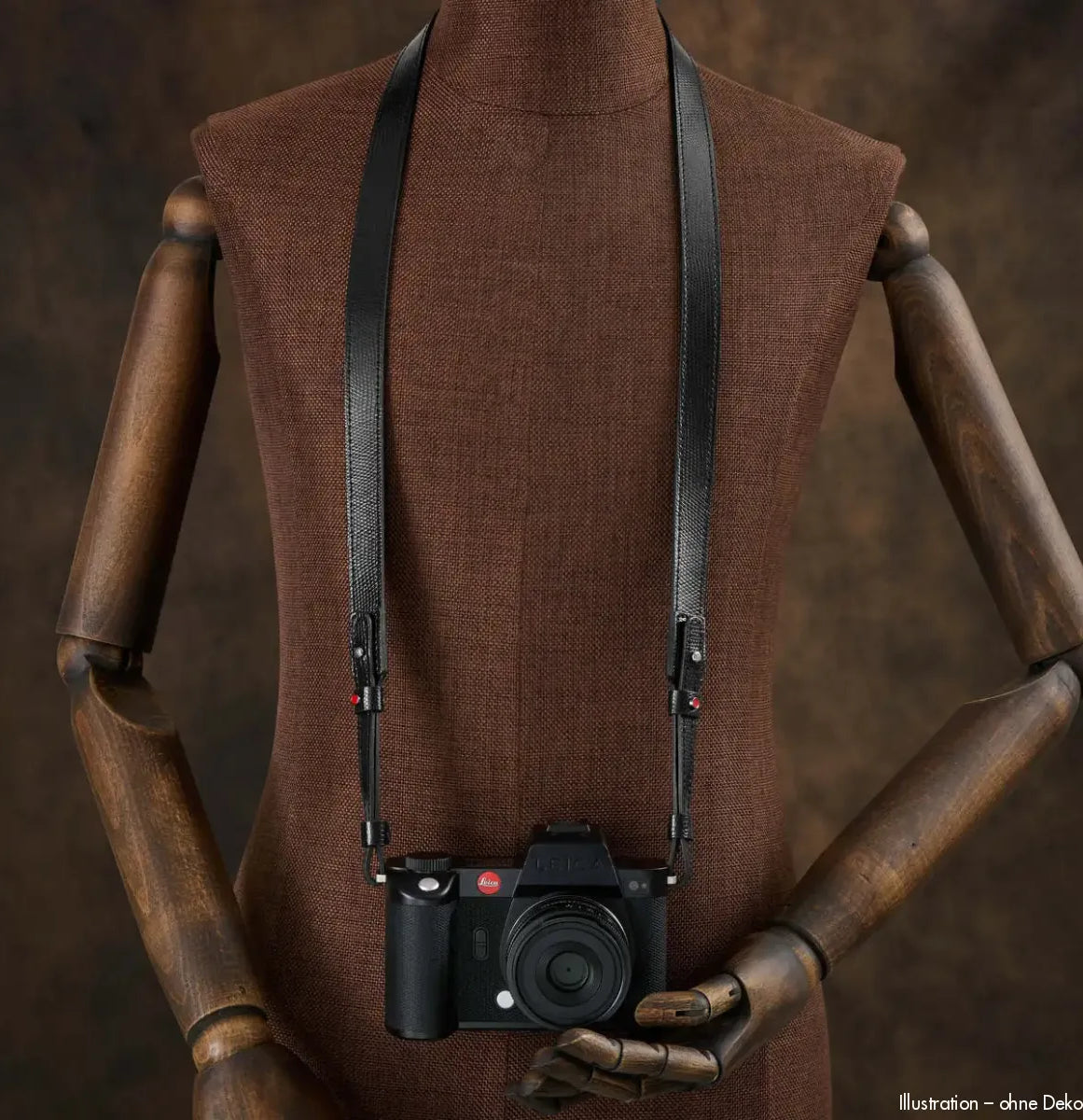 Rock n Roll Camera Straps And Bags Kameragurte | Kamera Schultergurt in Glanz Schwarz | Leder | Z.b.für Leica Sl Serie | 100cm