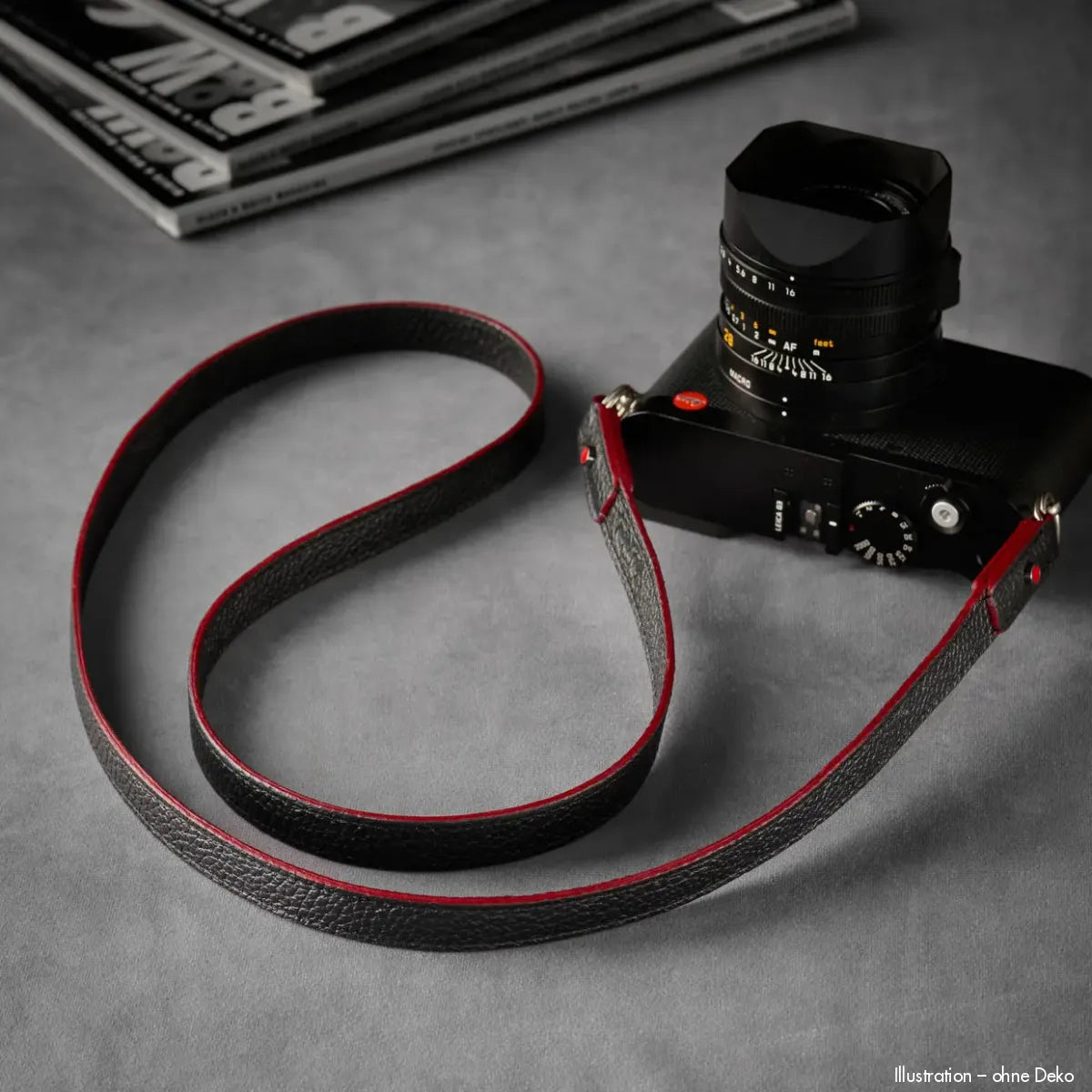 Rock n Roll Camera Straps And Bags Kamerazubehör Speziell für Fuji | Kamera Schultergurt in Schwarz Rot von Z.b.für Fujifilm x | 125cm
