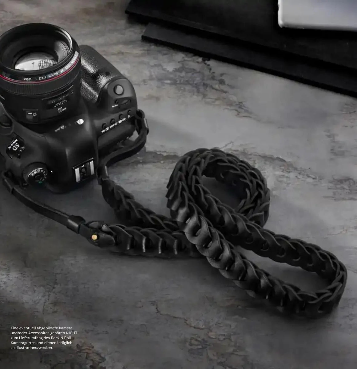 Rock n Roll Camera Straps And Bags Kameragurte | Kamera Tragegurt für Dslr und Systemkameras | Leder Schwarz | Rock n Roll | Gr.s
