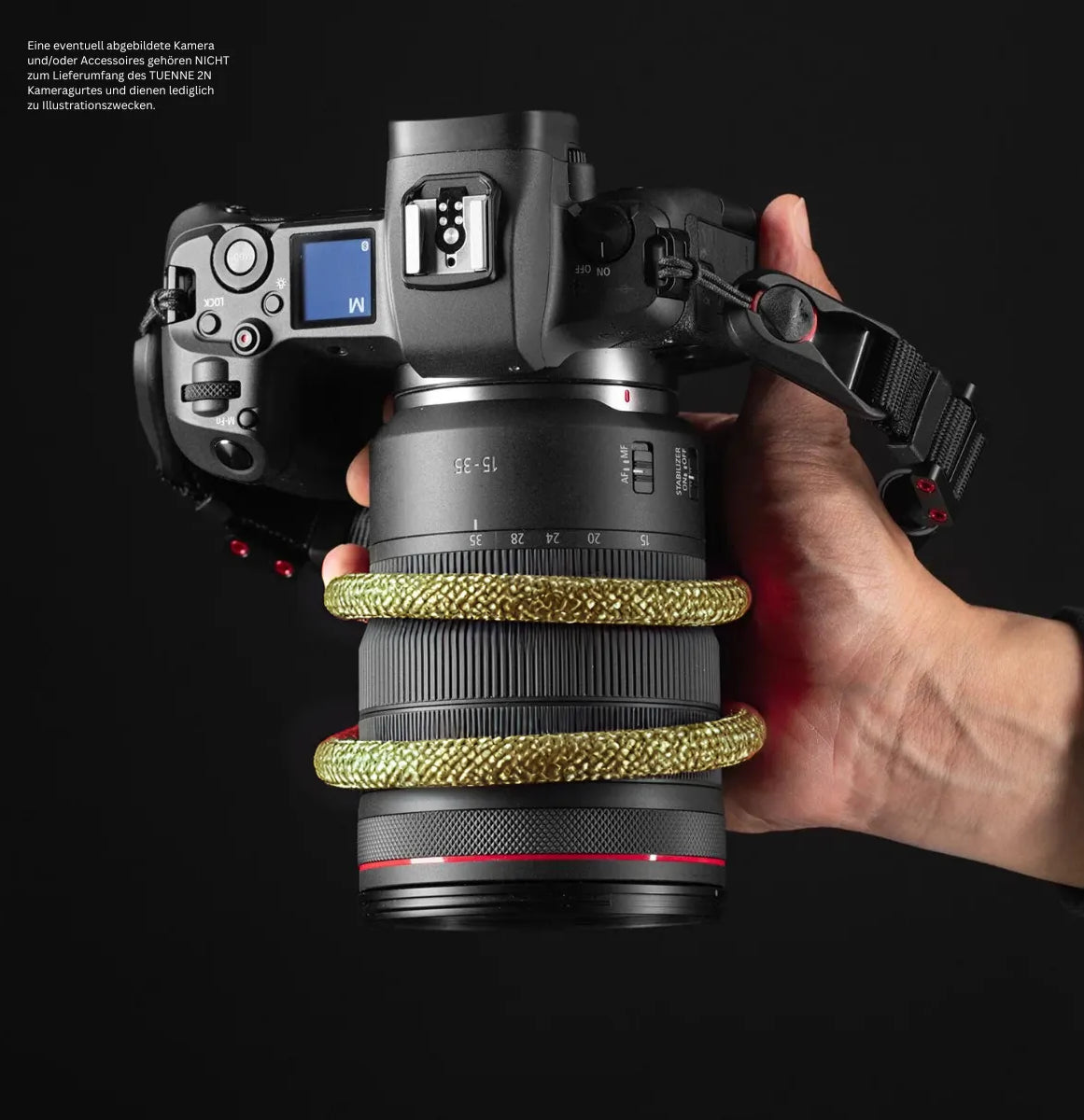 Tuenne Technical Outdoor Design Kameragurte | Kamera Tragegurt von Tuenne Usa Passend für Peak Design in Oliv Grün | Gr.m