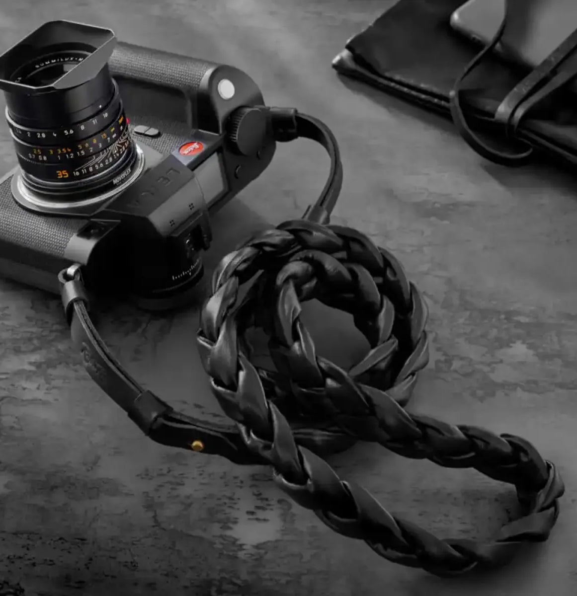 Rock n Roll Camera Straps And Bags Kameragurte | Kamera Trageriemen für Leica Sl Sl2 s | Nappaleder | Schwarz | Rock n Roll | 100