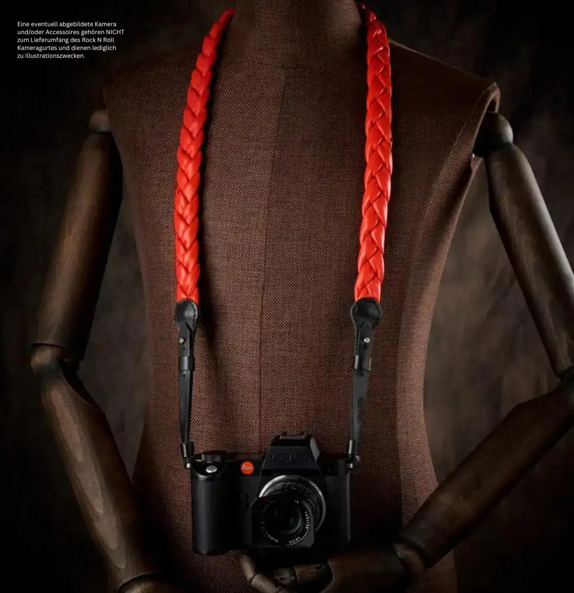 Rock n Roll Camera Straps And Bags Kameragurte | Kameraband für Leica Sl Sl2 und s | Nappa Leder | Rot | Rock n Roll Straps | 125