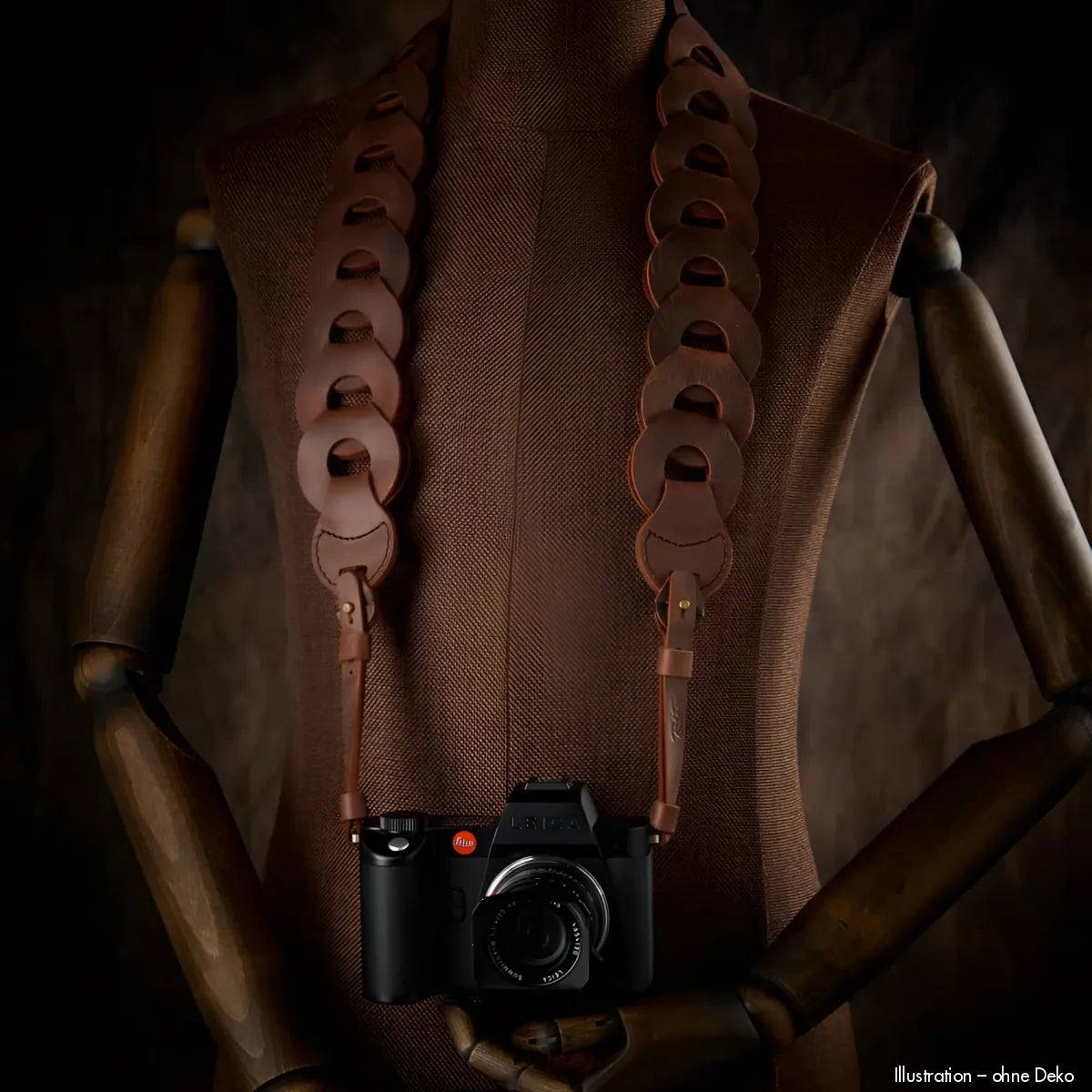 Rock n Roll Camera Straps And Bags Kameragurte | Kameragurt aus Leder in Dunkelbraun für Schwere Objektiv Leica Sl Kombinationen