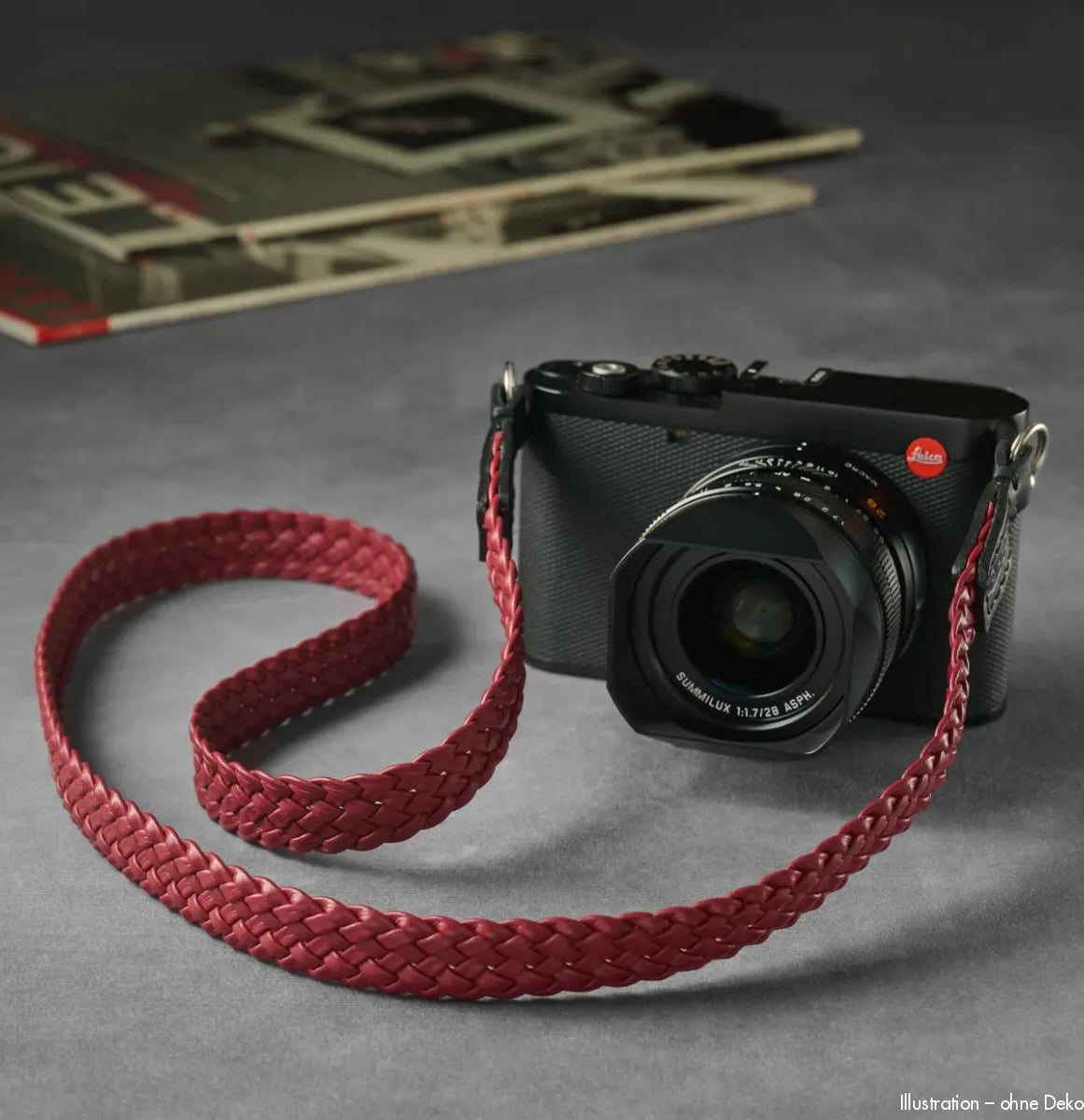 Rock n Roll Camera Straps And Bags Kamerazubehör in Schwarz und Rot | Kameragurt aus Leder Bzw. Weinrot von für Systemkameras 125cm