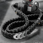 Rock n Roll Camera Straps And Bags Kameragurte | Kameragurt aus Leder | Schwarz Grau | von | Passend an Leica Sl3 Sl2 Etc. | 100cm