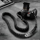 Rock n Roll Camera Straps And Bags Kameragurte | Kameragurt aus Leder | Schwarz Grau | von | Passend an Leica Sl3 Sl2 Etc. | 100cm