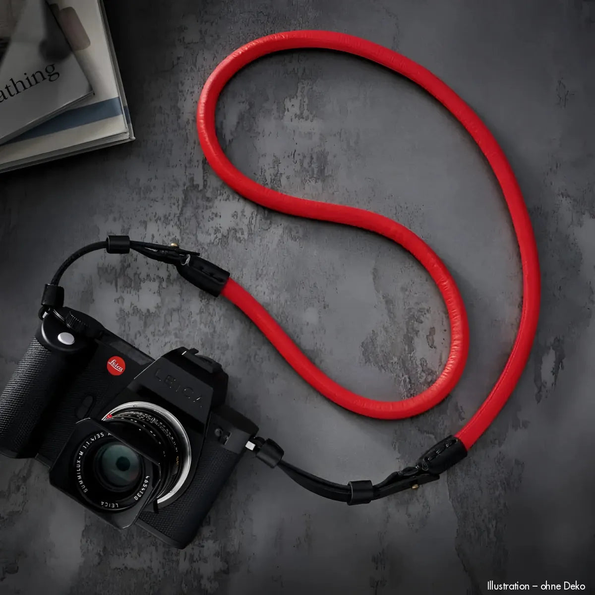 Rock n Roll Camera Straps And Bags Kameragurte | Kameragurt aus Nappaleder und Seil in Rot von n für Leica Sl Modelle | 100cm