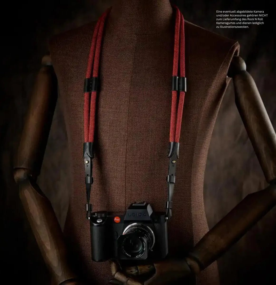 Rock n Roll Camera Straps And Bags Kameragurte | Kameragurt aus Poly Seide Seil und Leder für Leica Sl2 Sl und s | Rock n Roll Straps