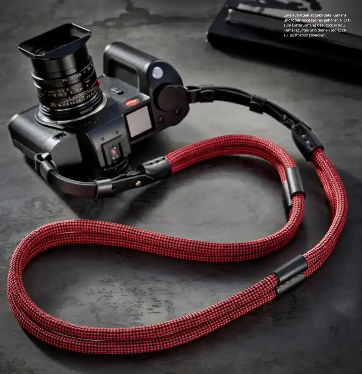Rock n Roll Camera Straps And Bags Kameragurte | Kameragurt aus Poly Seide Seil und Leder für Leica Sl2 Sl und s | Rock n Roll Straps