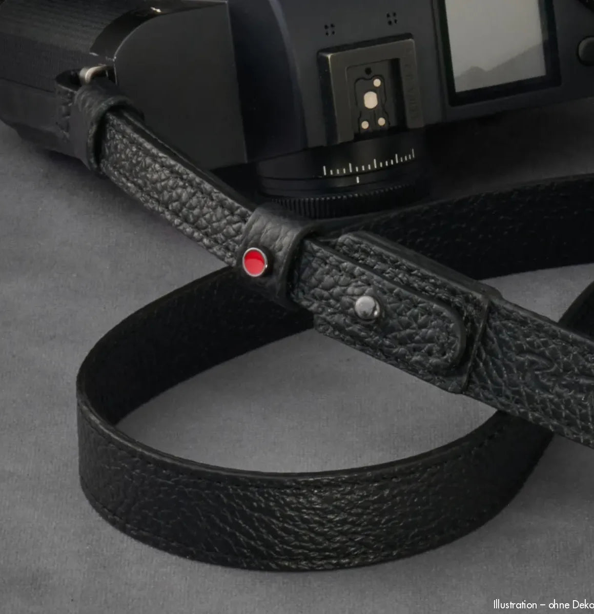 Rock n Roll Camera Straps And Bags Kameragurte | Kameragurt aus Schwarzem Leder von | U.a.für Leica Sl2 s | 100cm