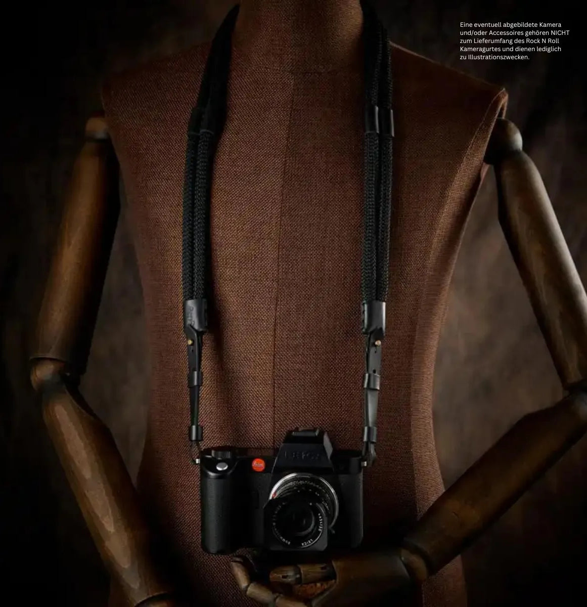 Rock n Roll Camera Straps And Bags Kameragurte | Kameragurt aus Seil für Leica Sl2 Sl s | Poly Seide | Rock n Roll Straps | 125cm