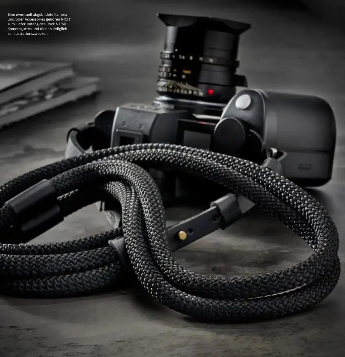Rock n Roll Camera Straps And Bags Kameragurte | Kameragurt aus Seil für Leica Sl2 Sl s | Poly Seide | Rock n Roll Straps | 125cm