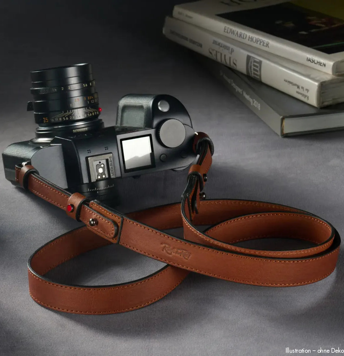 Rock n Roll Camera Straps And Bags Kamerazubehör Speziell für Leica | Kameragurt Leder in Cognac Hellbraun Sl Serie | 125cm