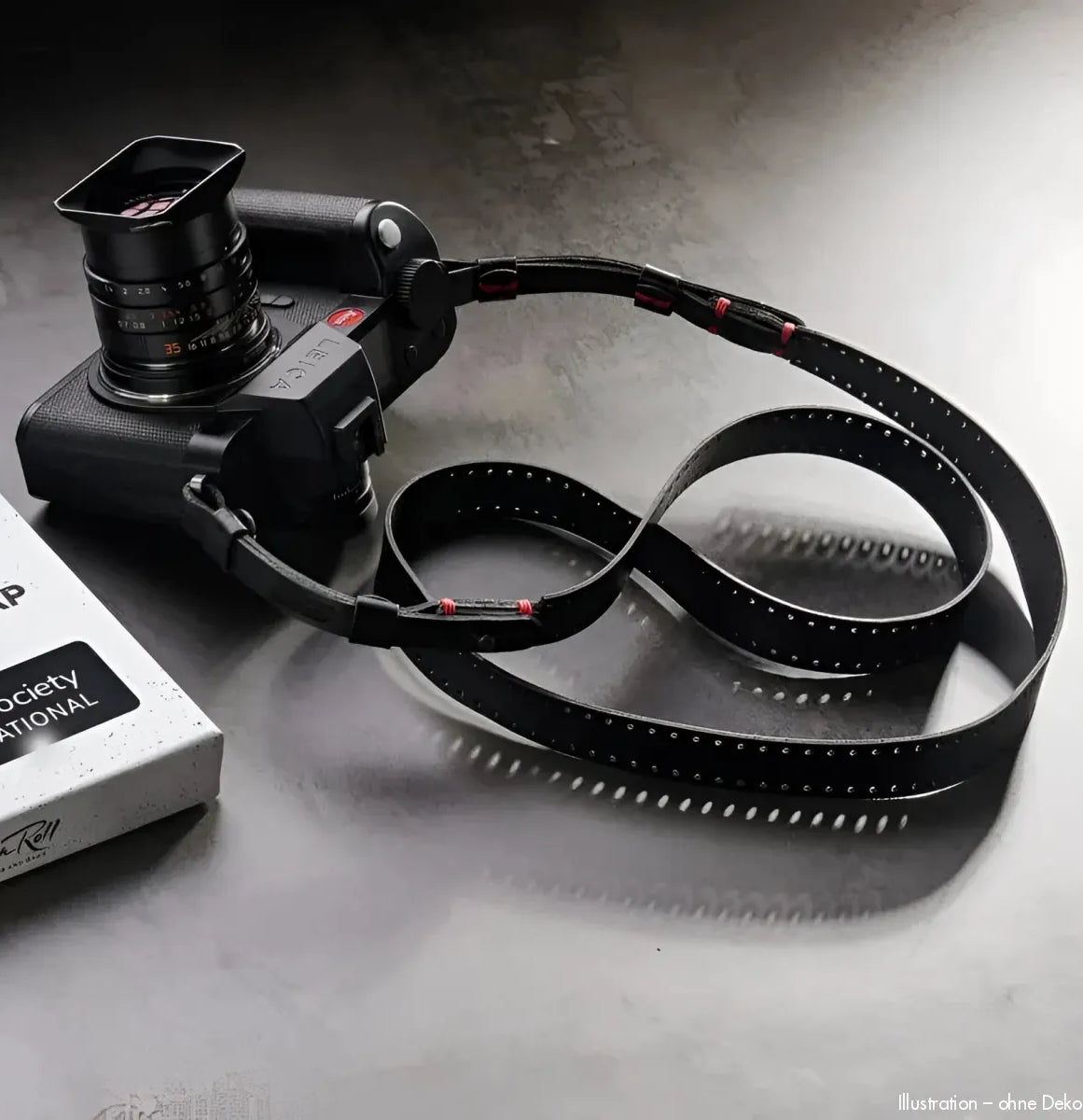 Rock n Roll Camera Straps And Bags Kameragurte | Kameragurt Leder The Film Strap Lsi | Schwarz 100cm | für Leica Sl Serie