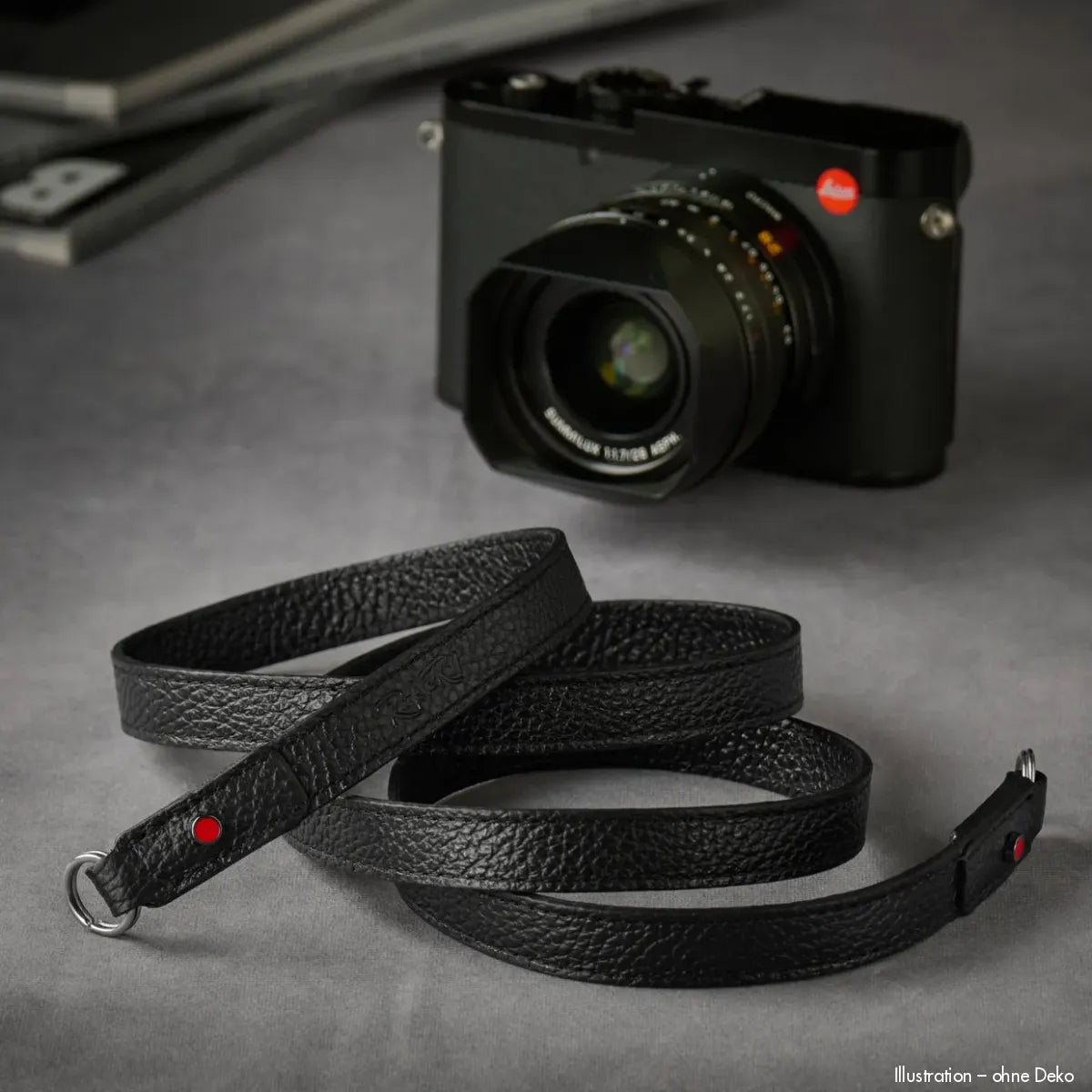 Rock n Roll Camera Straps And Bags Kamerazubehör Speziell für Leica | Kameragurt von | Schwarzes Leder | Z.b.für M11 | 100cm