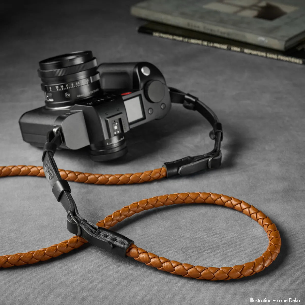 Rock n Roll Camera Straps And Bags Kameragurte | Leder Kamera Schultergurt von in Tan (hellbraun) für Z.b. Leica Sl2 s | 100cm