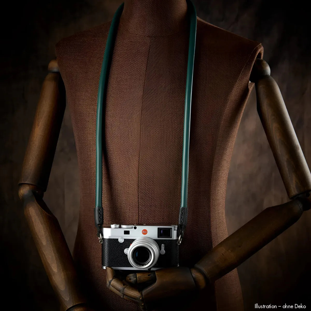 Rock n Roll Camera Straps And Bags Kameragurte | Leder Kameragurt aus Nappa in Smaragdgrün von n Z.b. für Systemkameras | 125cm