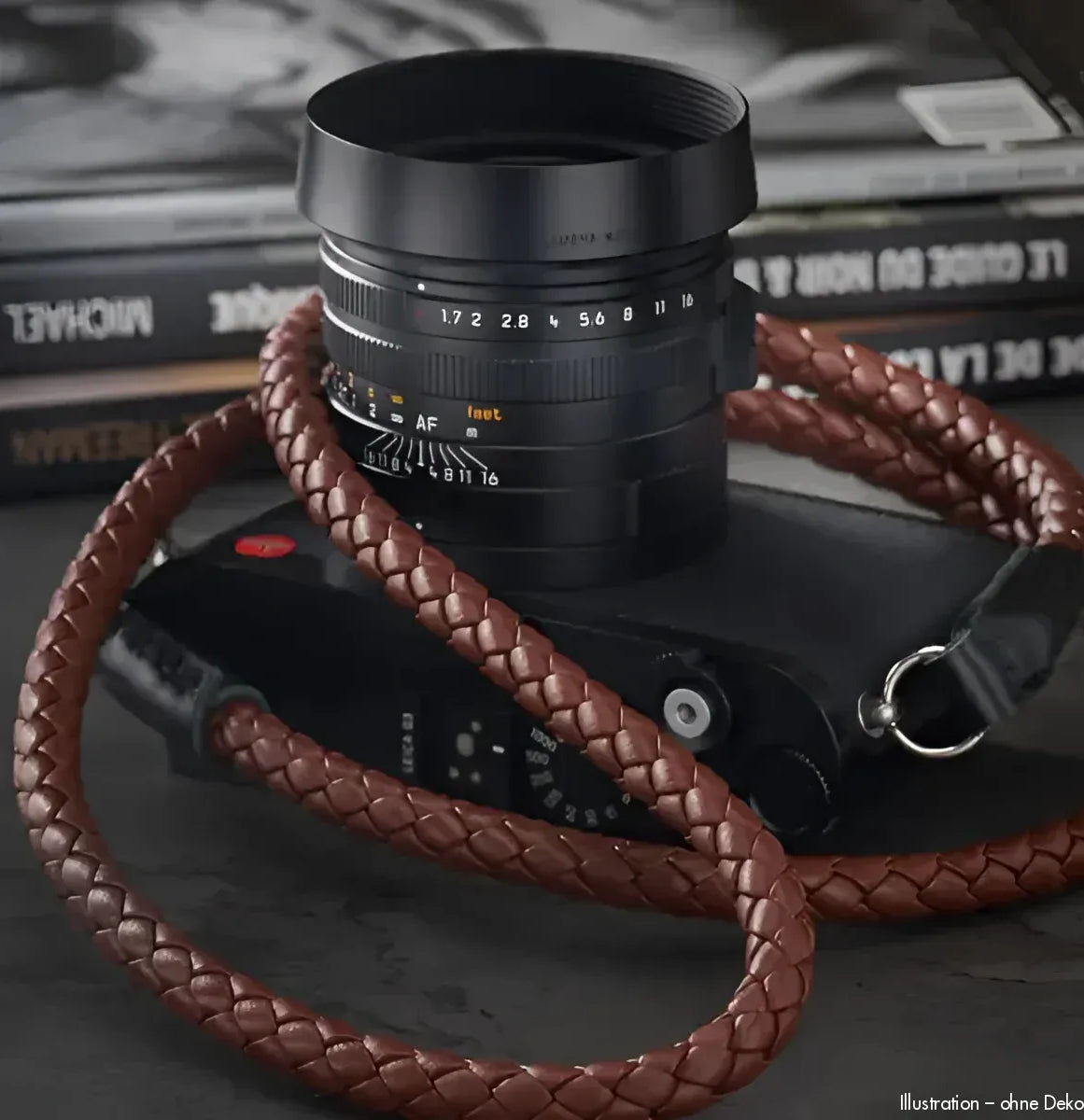 Rock n Roll Camera Straps And Bags Kamerazubehör Speziell für Leica | Leder Kameragurt Geflochten von | Braun 125cm | Z.b. M11 Q3