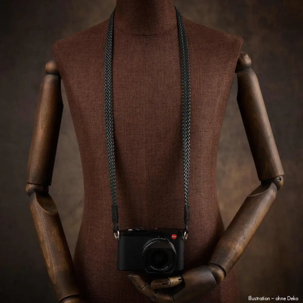 Rock n Roll Camera Straps And Bags Kamerazubehör Speziell für Leica | Leder Kameragurt Geflochten von Schwarz 100cm | Z.b. m oder q