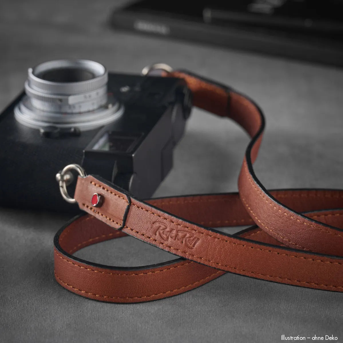 Rock n Roll Camera Straps And Bags Kamerazubehör Speziell für Leica | Leder Kameragurt | Hellbraun Cognac | Z.b.für m Serie | 125cm