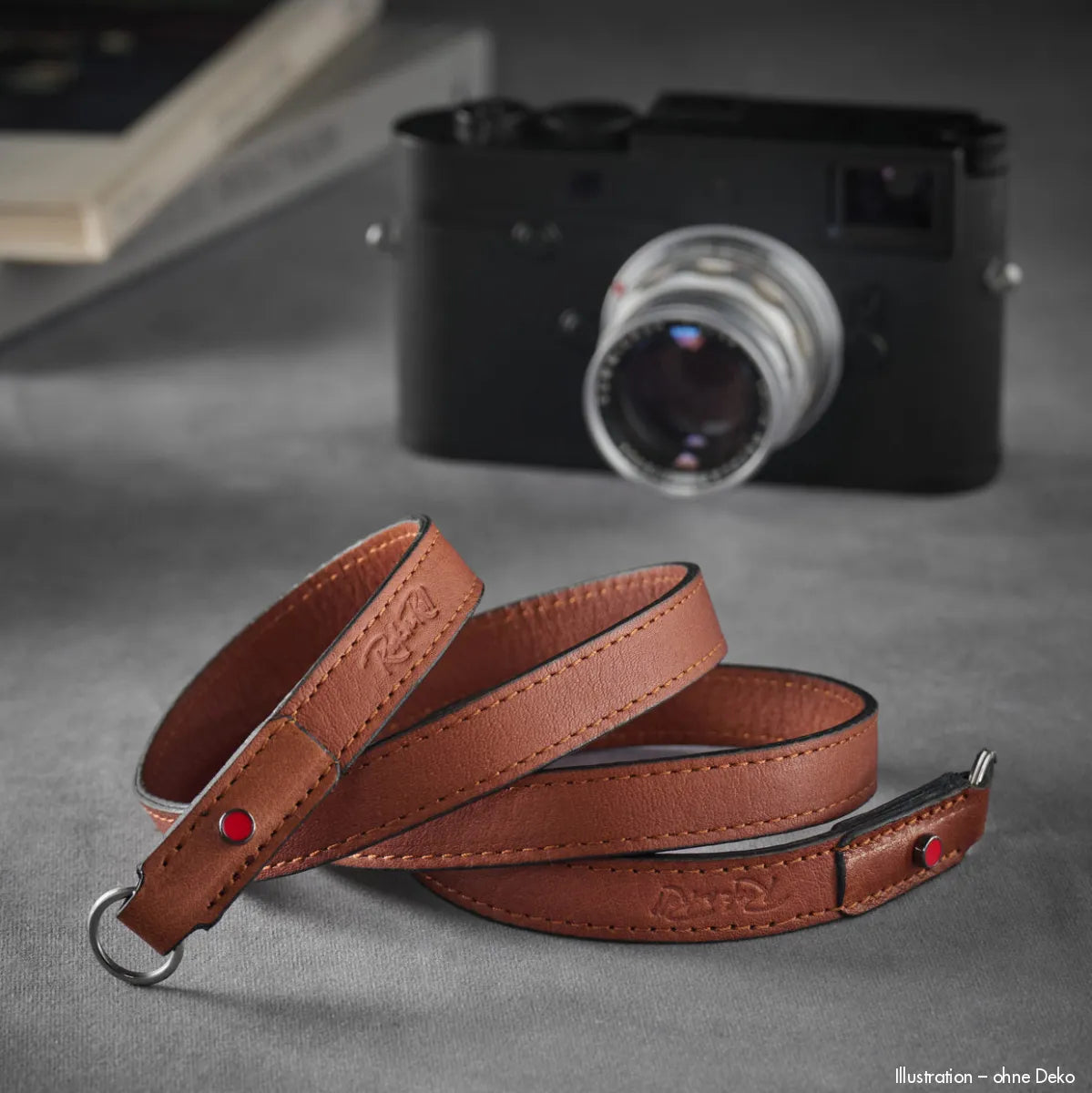 Rock n Roll Camera Straps And Bags Kamerazubehör Speziell für Leica | Leder Kameragurt | Hellbraun Cognac | Z.b.für m Serie | 125cm